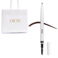 Dior Diorshow Brow Styler Eyebrow Pencil - waterproof with ultrafine retractable tip 0.003 Ounce (32 Dark Brown)
