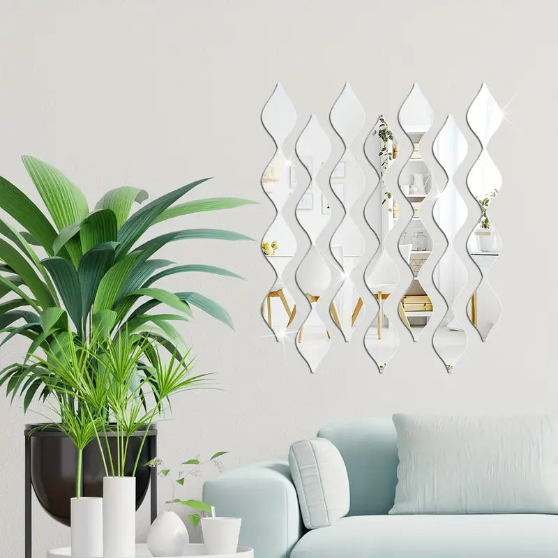 Water Drop Mirror Stickers