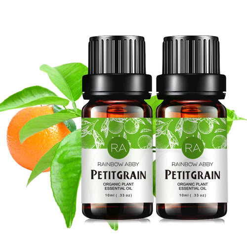 2-Pack Petitgrain Essential Oil 100% Pure Oganic Plant Natrual Petitgrain Oil for Diffuser Message Skin Care - 2X10ML