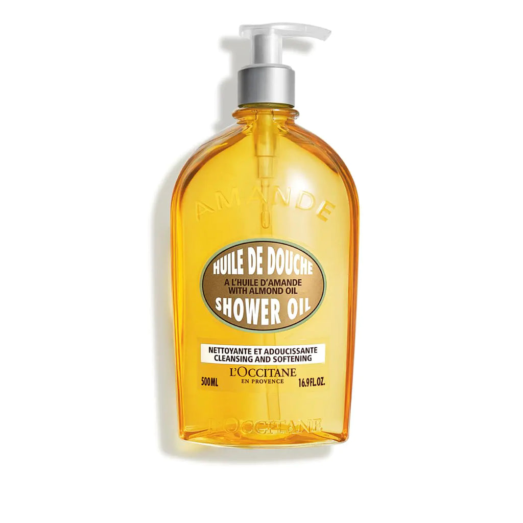 LOccitane Cleansing & Softening Almond Shower Oil: Oil-to-Milky Lather Softer Skin Smooth Skin Cleanse Without Drying With Almond Oil