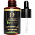 USDA Organic Grapeseed Oil - 100% Pure Cold-Pressed Non-GMO - Ideal Massage Oil Face Oil Hair Care Skin Moisturizer - Best Grape Seed Oil for Skin & Hair - 1 Fl oz